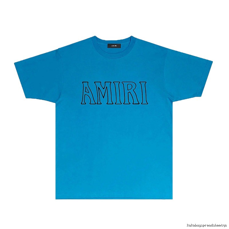 AMIRI minimalist blue T-shirt