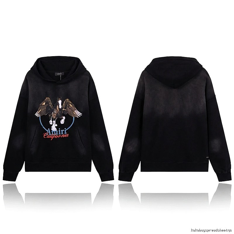 AMIRI Pegasus Retro Black Hoodie