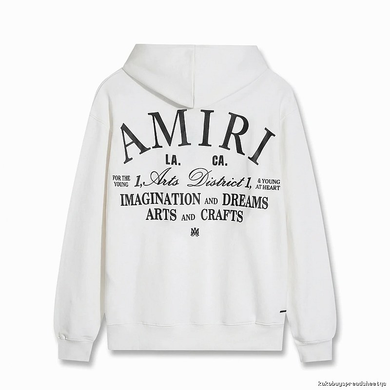 AMIRI Printed Casual Style White Hoodie