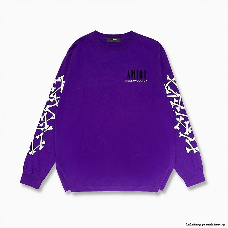 AMIRI purple sweatshirt with bone print