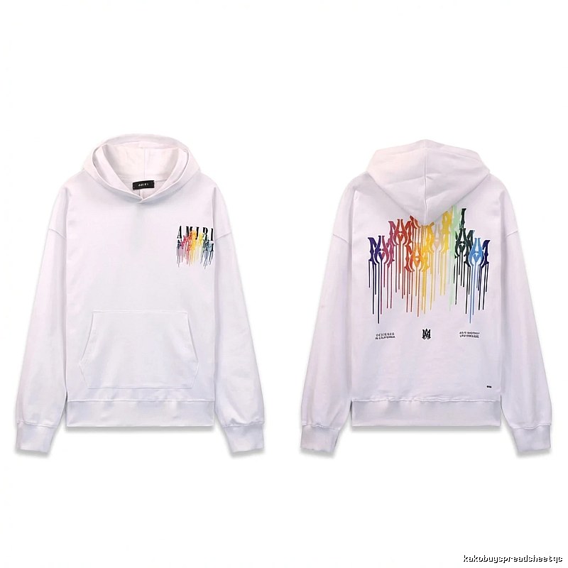 AMIRI Rainbow Wind White Hoodie