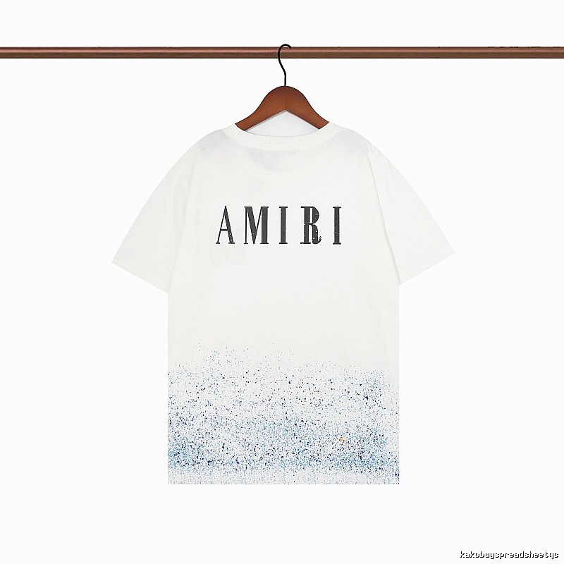 Amiri Relaxed Graphic T-shirt White Blue Amiri with Designer-Inspired Detail