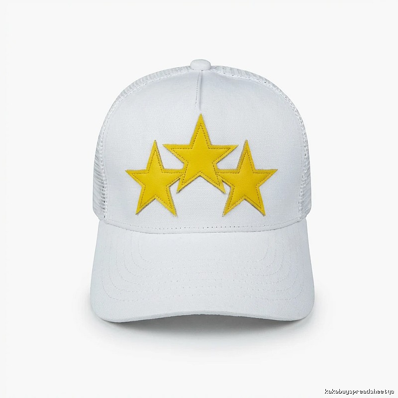 AMIRI Starry Trendy Cool Style White Hat