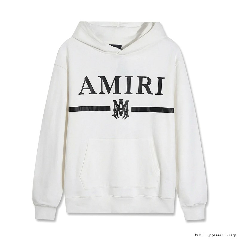 AMIRI Trendy Brand Letter Style White Hoodie