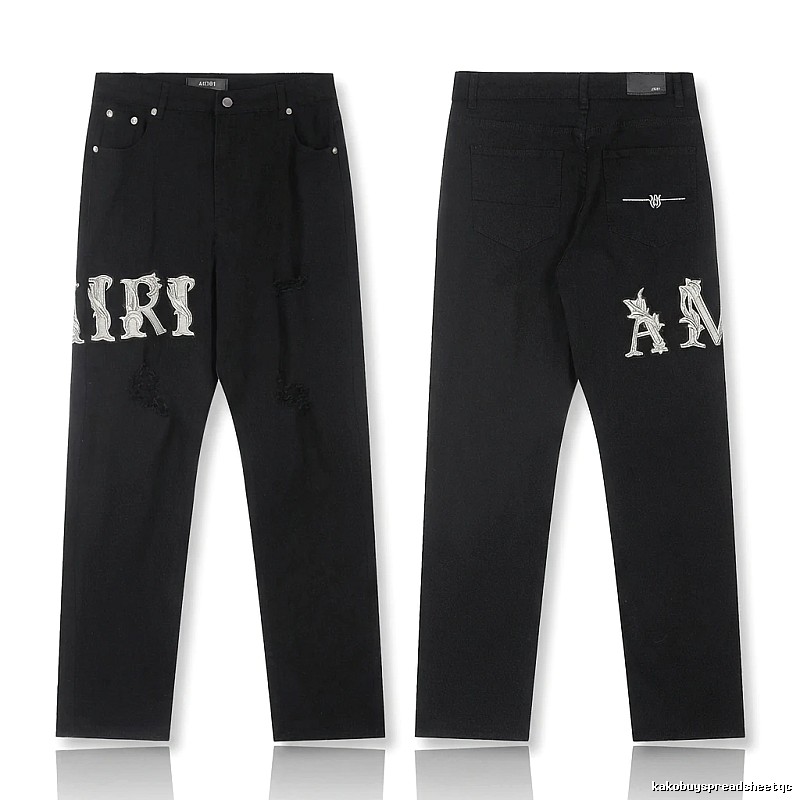 AMIRI vintage-style black jeans
