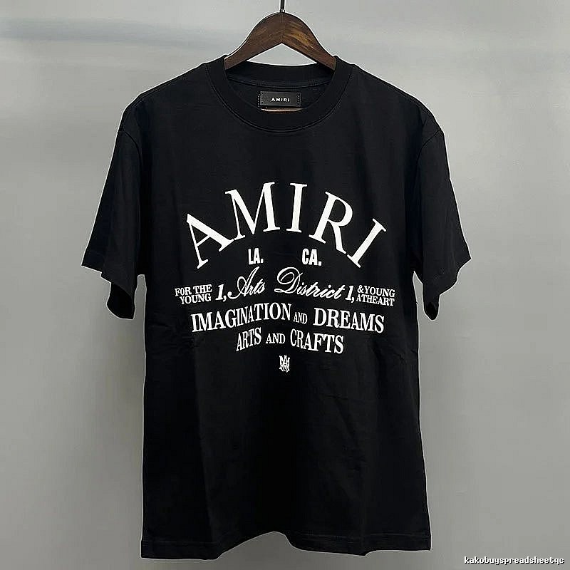 Amiri White Black Records Graphic T-Shirt Minimal Look