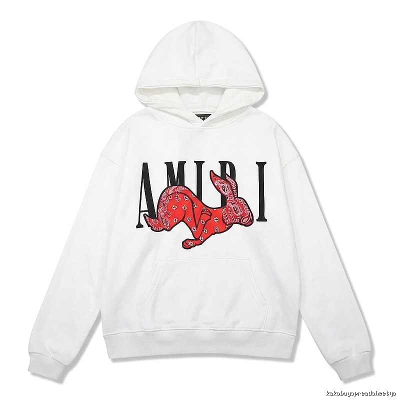 AMIRI White Sweatshirt with Rabbit Print
