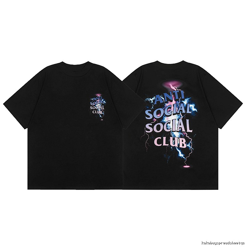 Anti Social Social Club Relaxed Logo T-shirt Black Orange Anti with Designer-Inspired Detail
