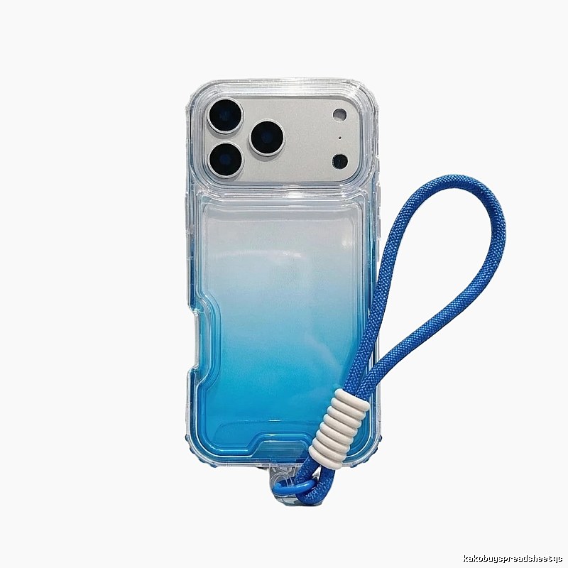 Apple Gradient Trendy Blue Phone Case