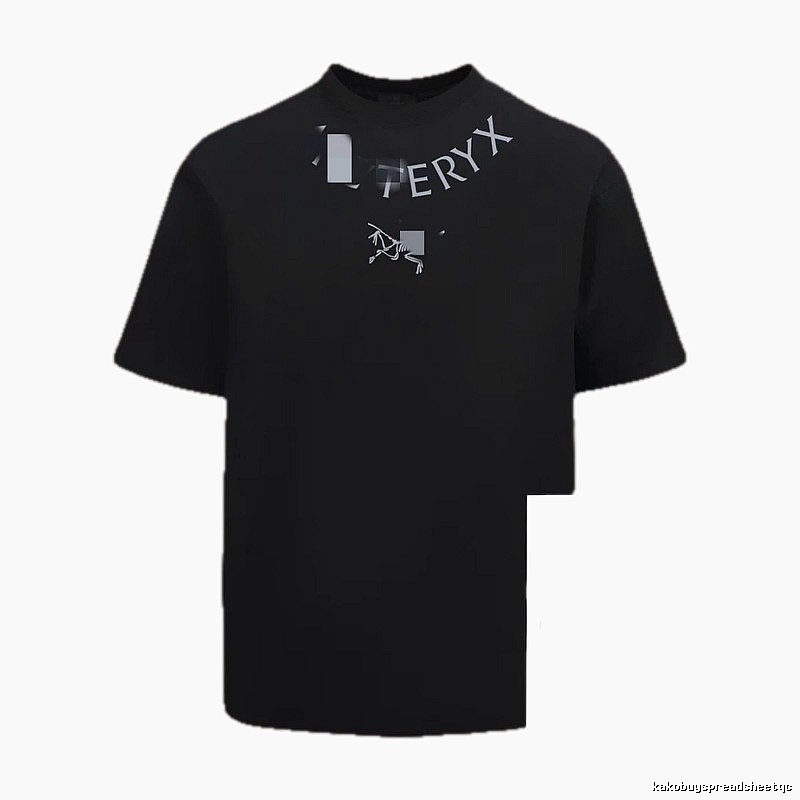 Arc'teryx Printed Functional Style Black Short Sleeve T-shirt