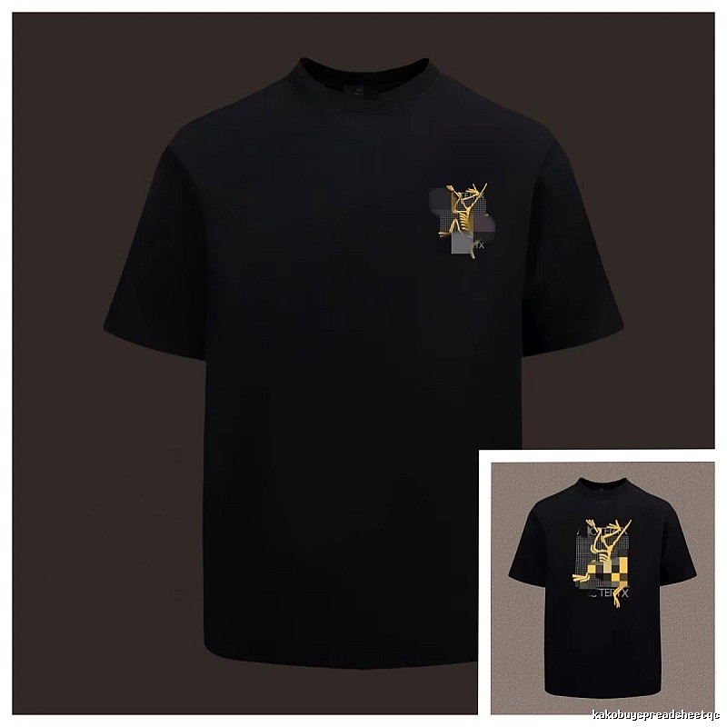 Arc'teryx Printed Functional Style Black Short Sleeve T-Shirt