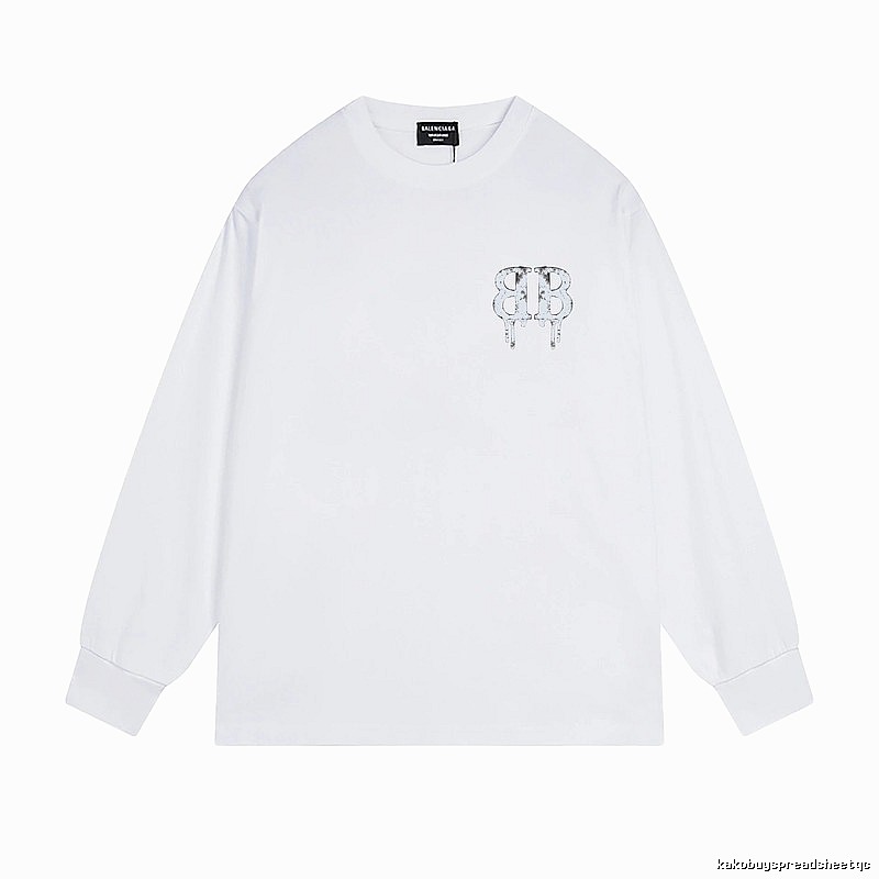 Balenciaga BB-style white sweatshirt