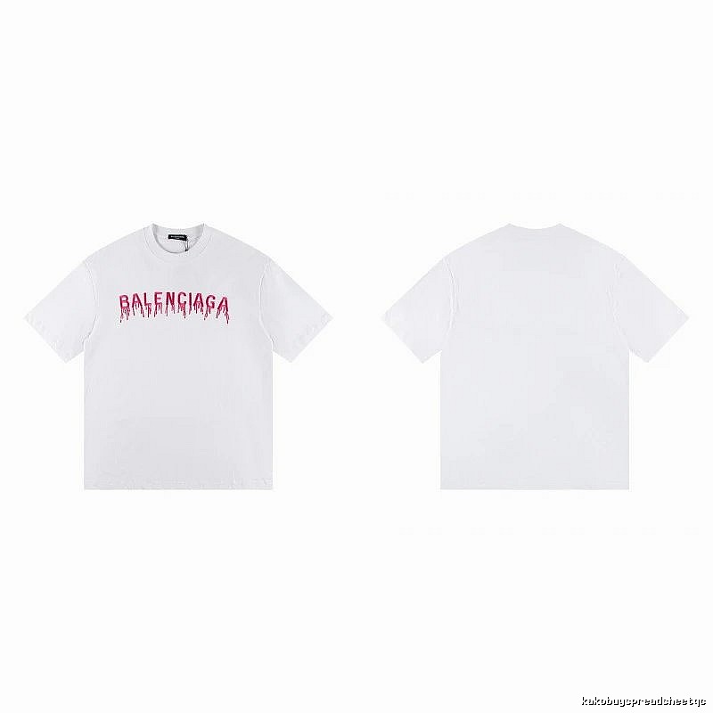 Balenciaga Blood Drop Collection Street Style White T-Shirt