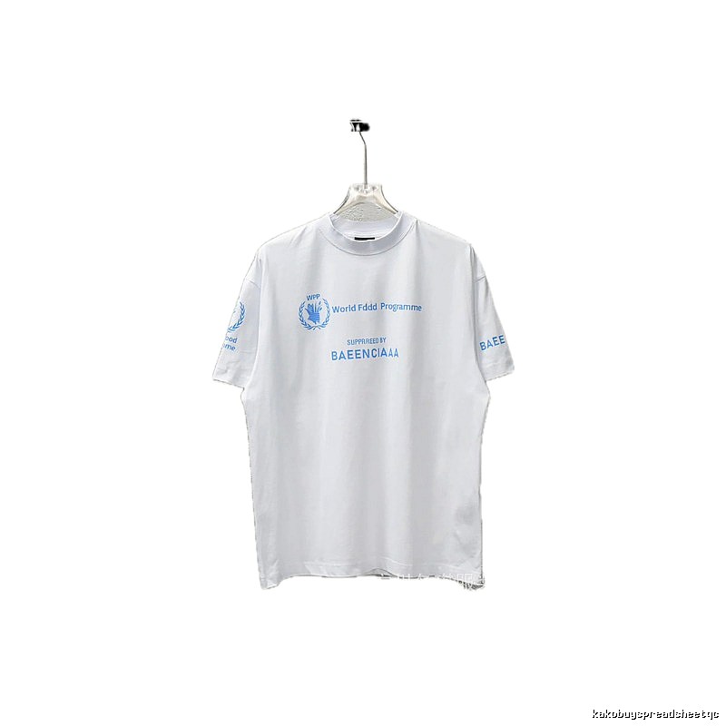 Balenciaga Blue Label Simple White T-shirt