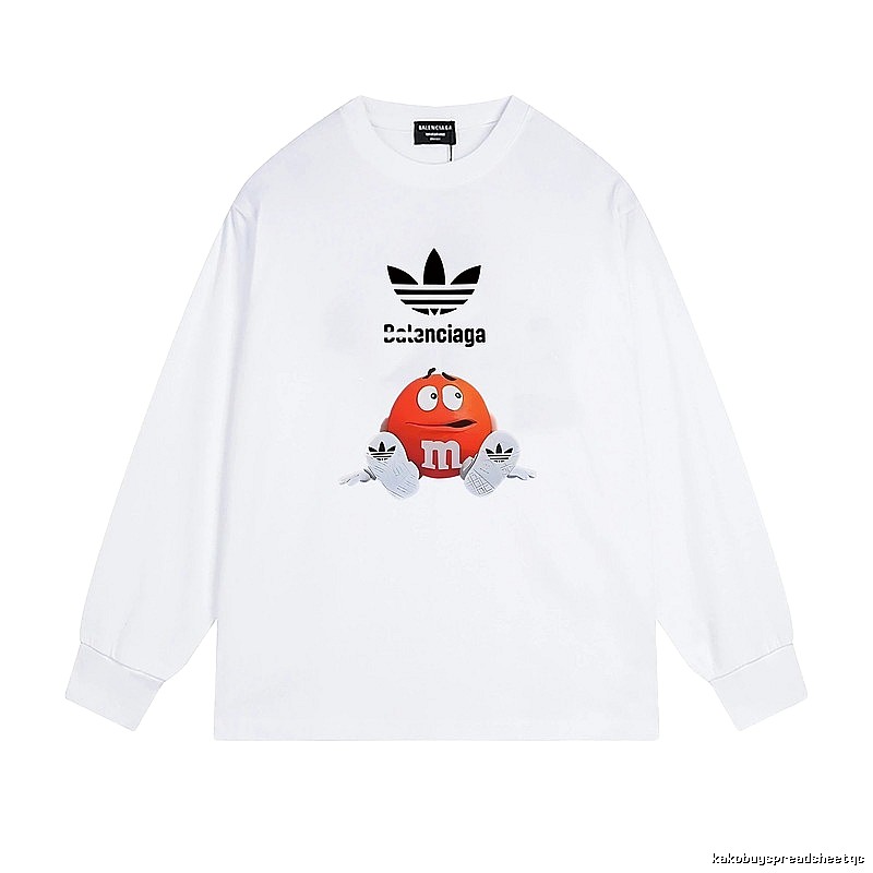 Balenciaga Co-branded Cartoon White Sweatshirt