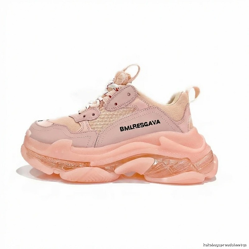 Balenciaga dad-style pink shoes