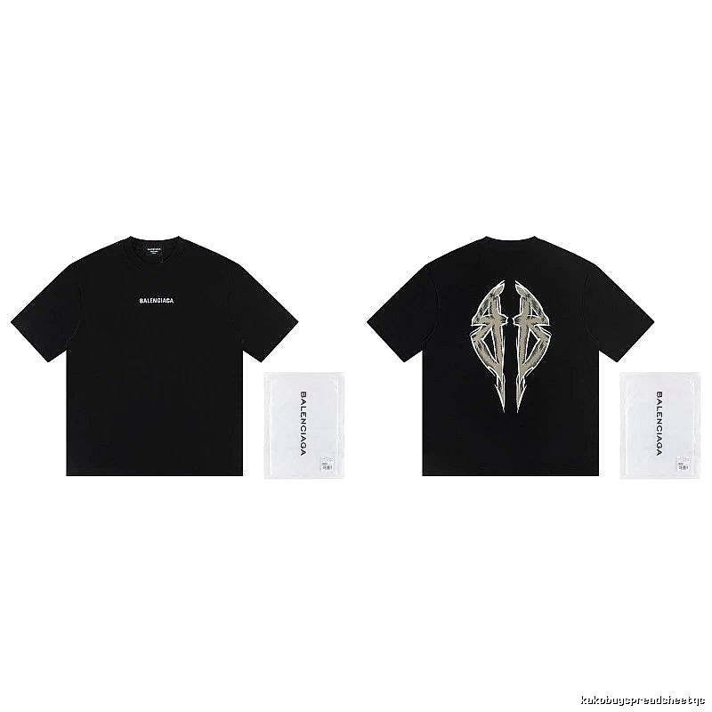 Balenciaga Double B Graffiti High Street Black T-Shirt