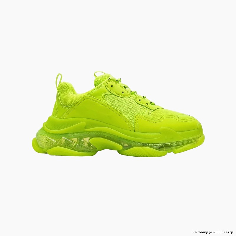 Balenciaga fluorescent green Triple S sneakers