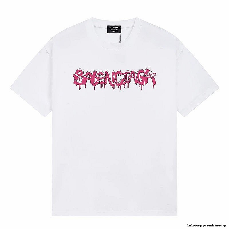 Balenciaga Graffiti Street Style White T-shirt
