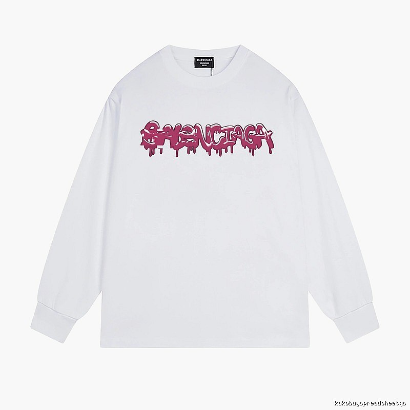 Balenciaga graffiti-style white T-shirt