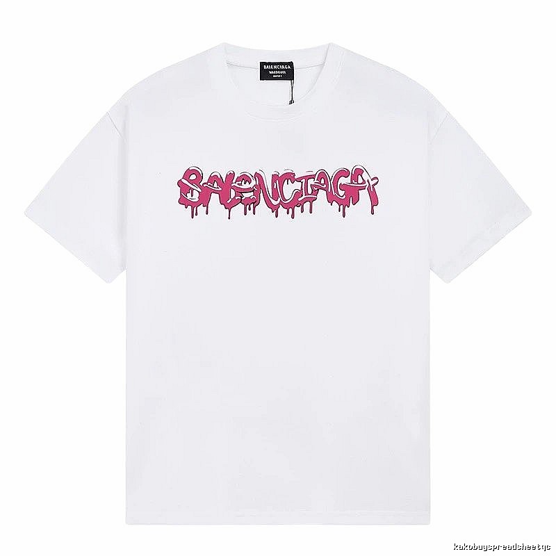 Balenciaga graffiti-style white T-shirt