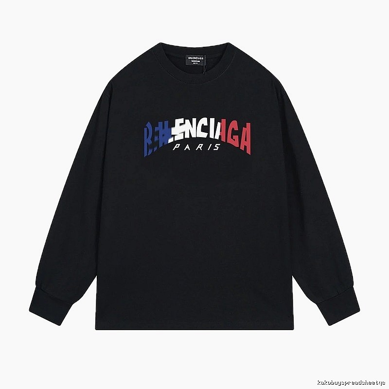 Balenciaga letter-style black sweatshirt