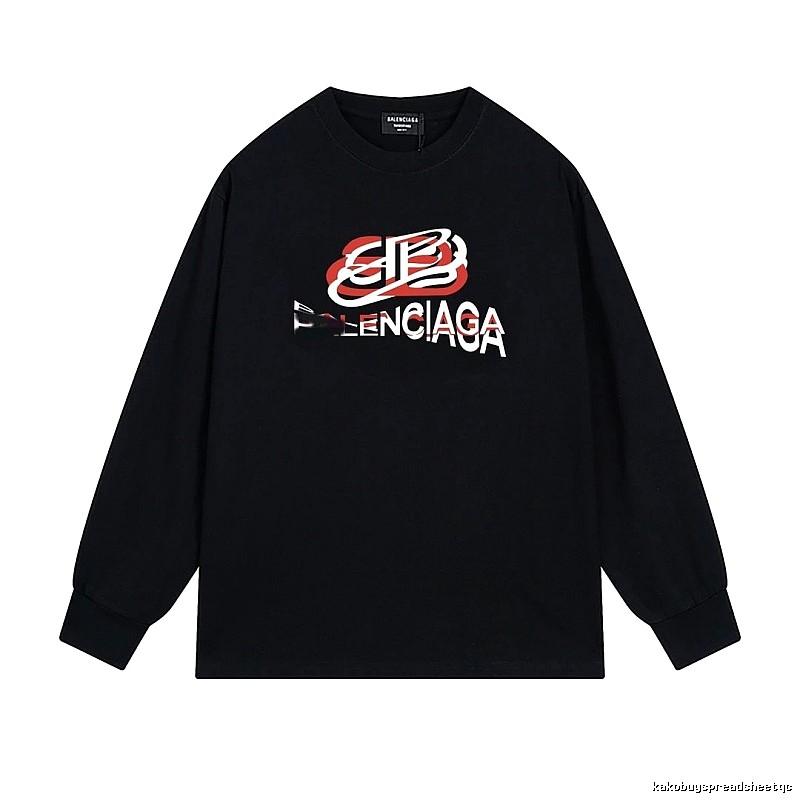Balenciaga letter-style black T-shirt
