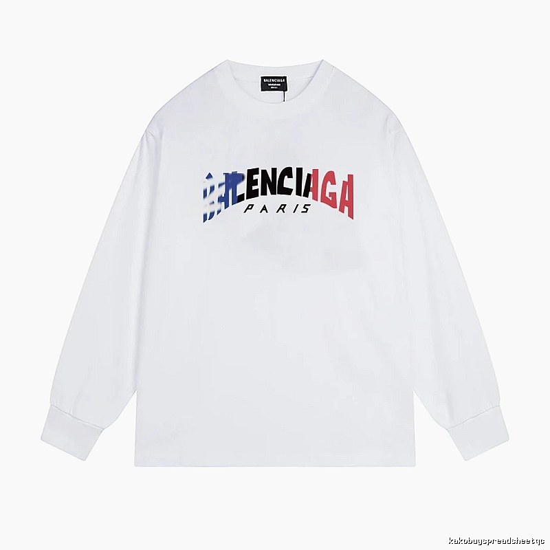 Balenciaga letter-style white T-shirt
