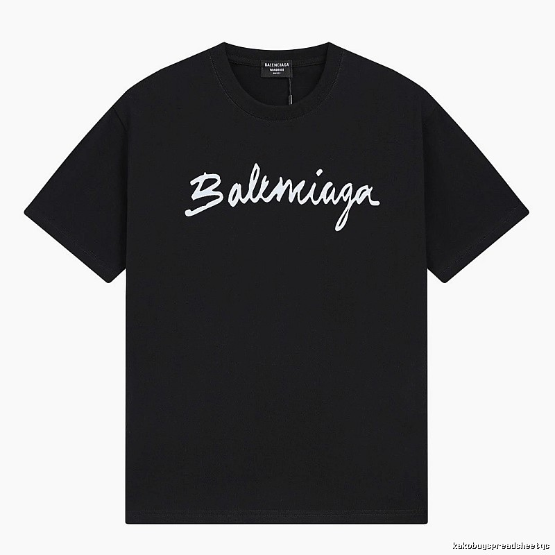 Balenciaga minimalist style black T-shirt