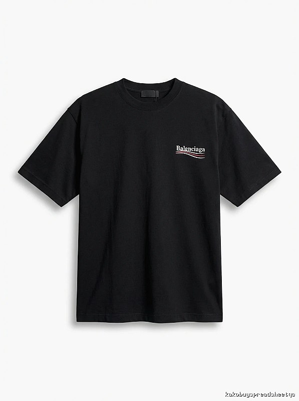 Balenciaga minimalist style black T-shirt