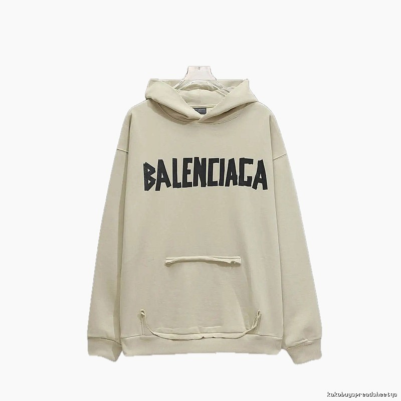 Balenciaga minimalist style off-white sweatshirt