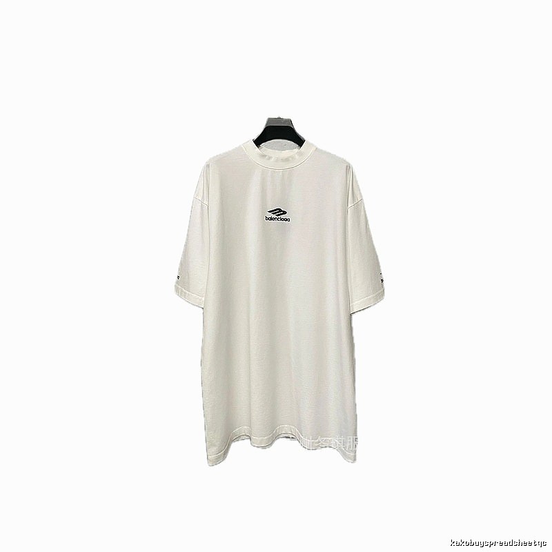 Balenciaga minimalist style white T-shirt