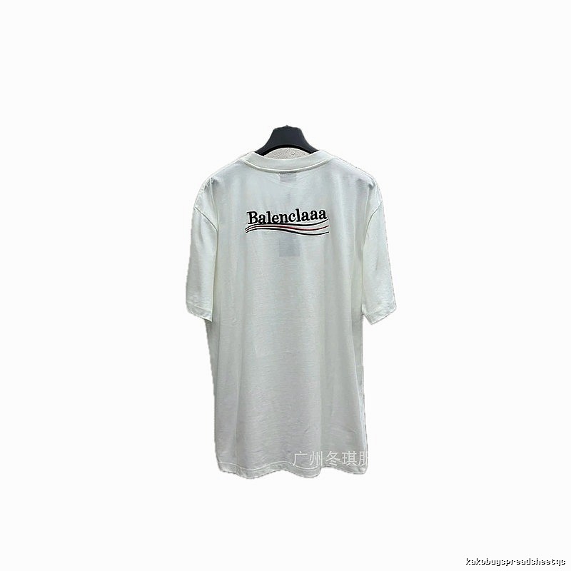 Balenciaga minimalist style white T-shirt
