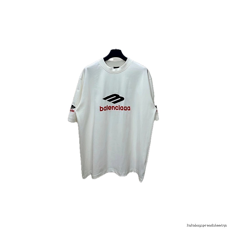 Balenciaga minimalist style white T-shirt
