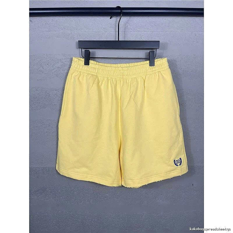 Balenciaga preppy style yellow shorts