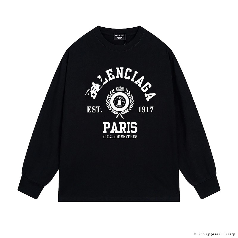 Balenciaga retro black long-sleeve