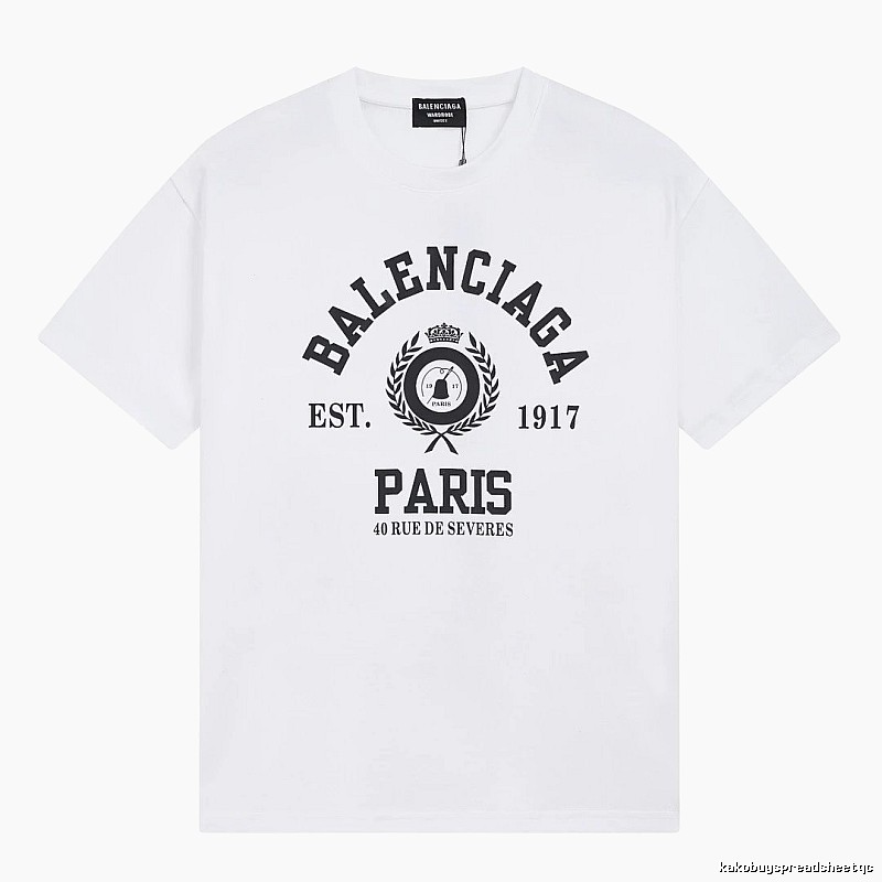 Balenciaga retro style white T-shirt