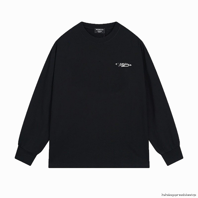 Balenciaga simple style black long-sleeved shirt