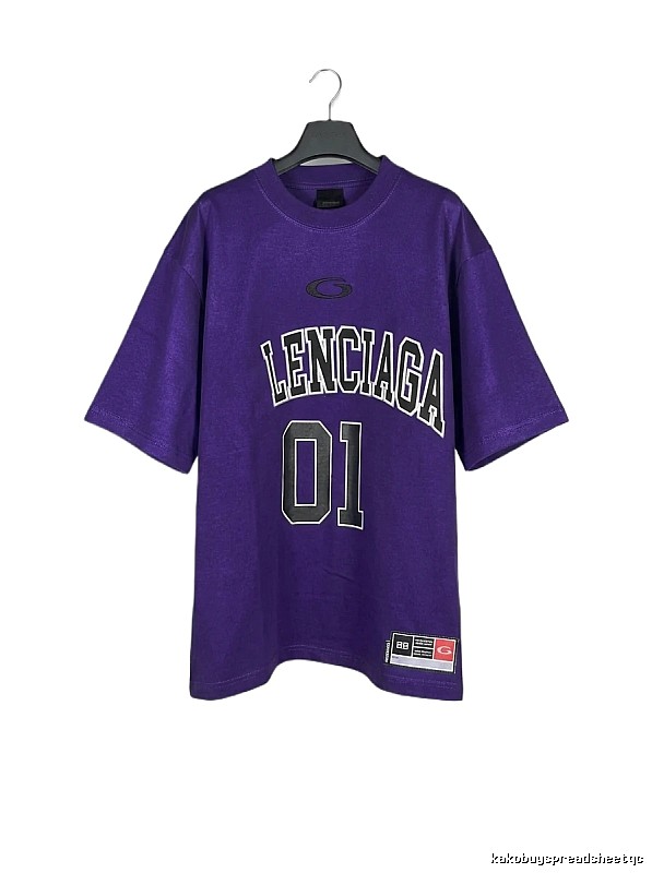 Balenciaga sporty purple T-shirt
