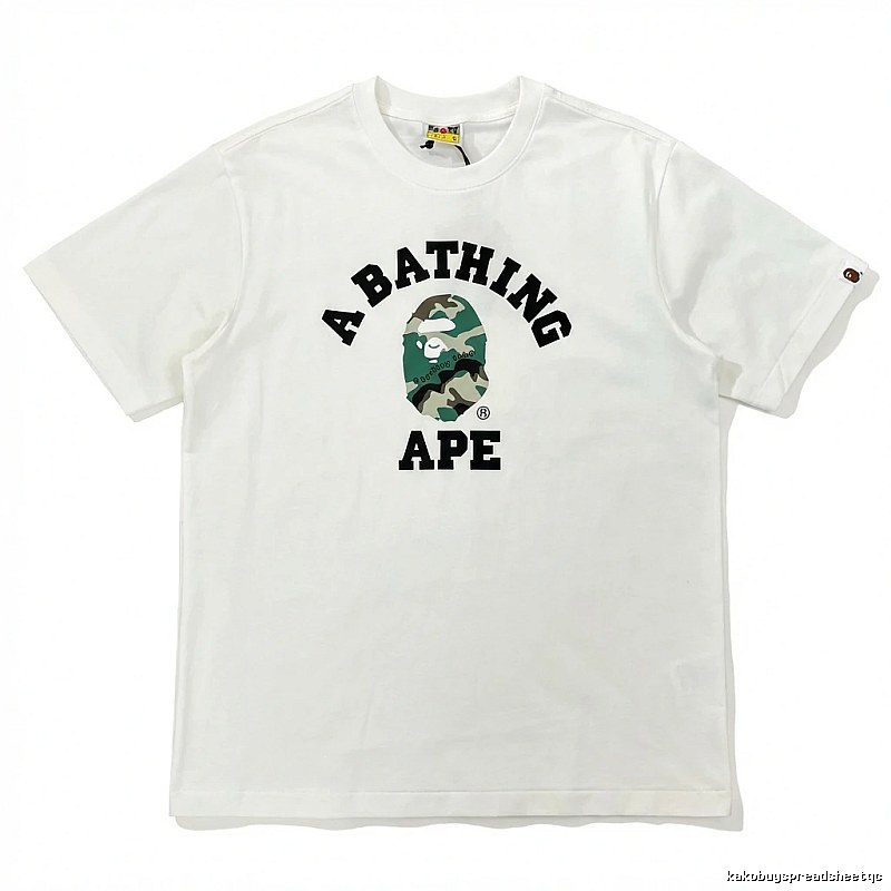 Bape Ape Camo Style White T-shirt