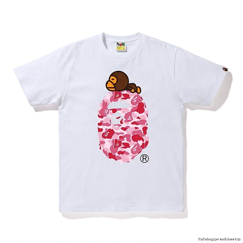 Bape Ape Camouflage Style White T-shirt