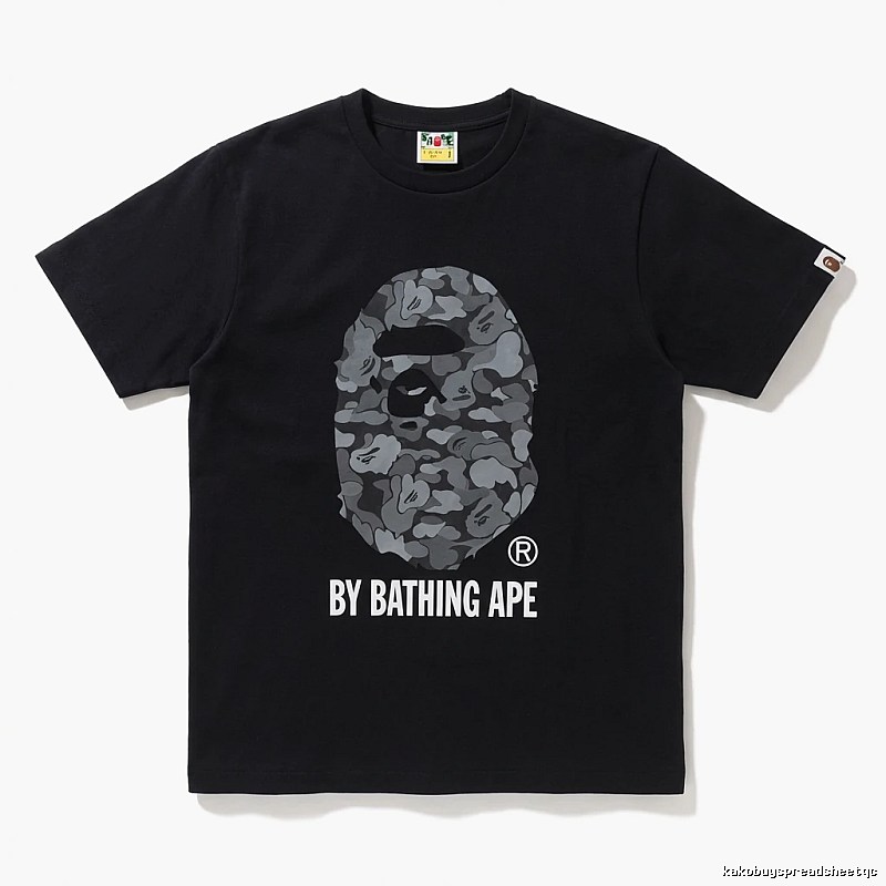 Bape Ape Head Camouflage Style Black T-shirt
