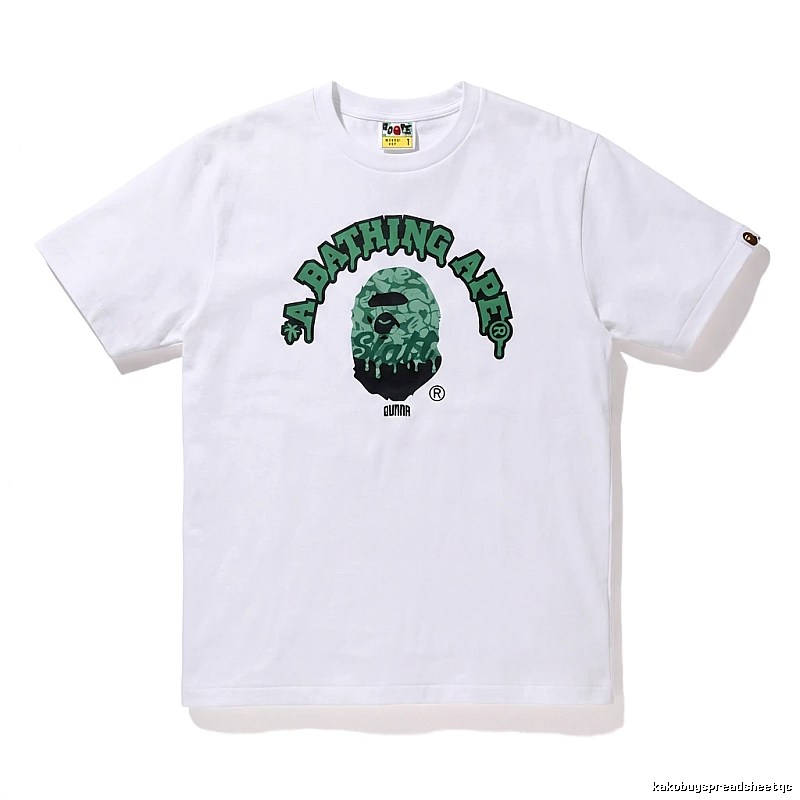 Bape Ape Head Cool White T-shirt in Streetwear Style
