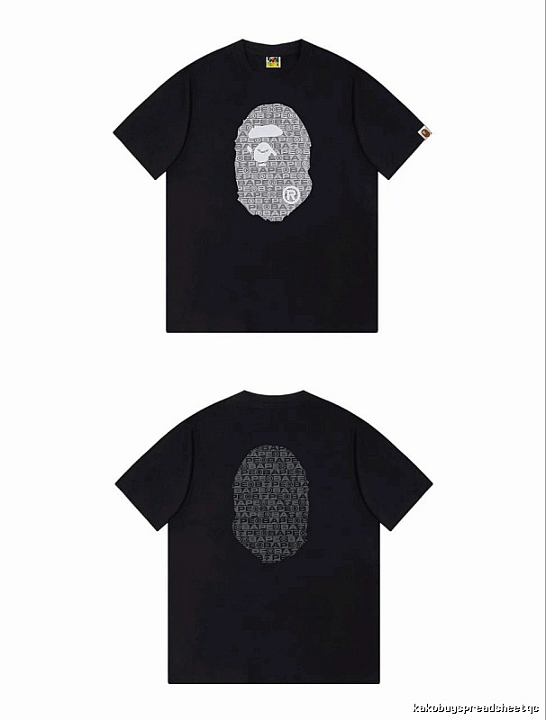 Bape Ape Head Trendy and Cool Black T-shirt