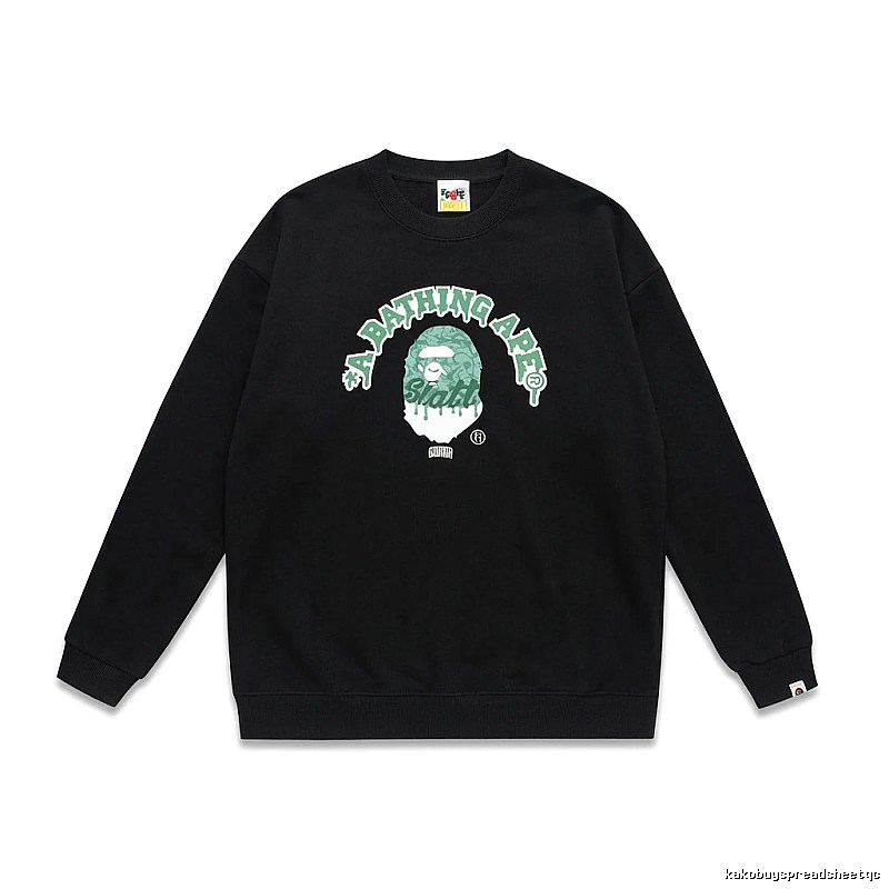 Bape Ape Head Trendy Cool Black Sweatshirt