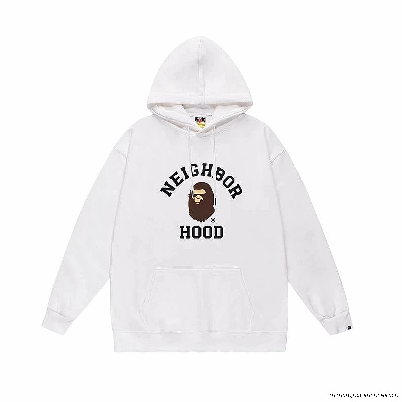 Bape Ape series white hoodie