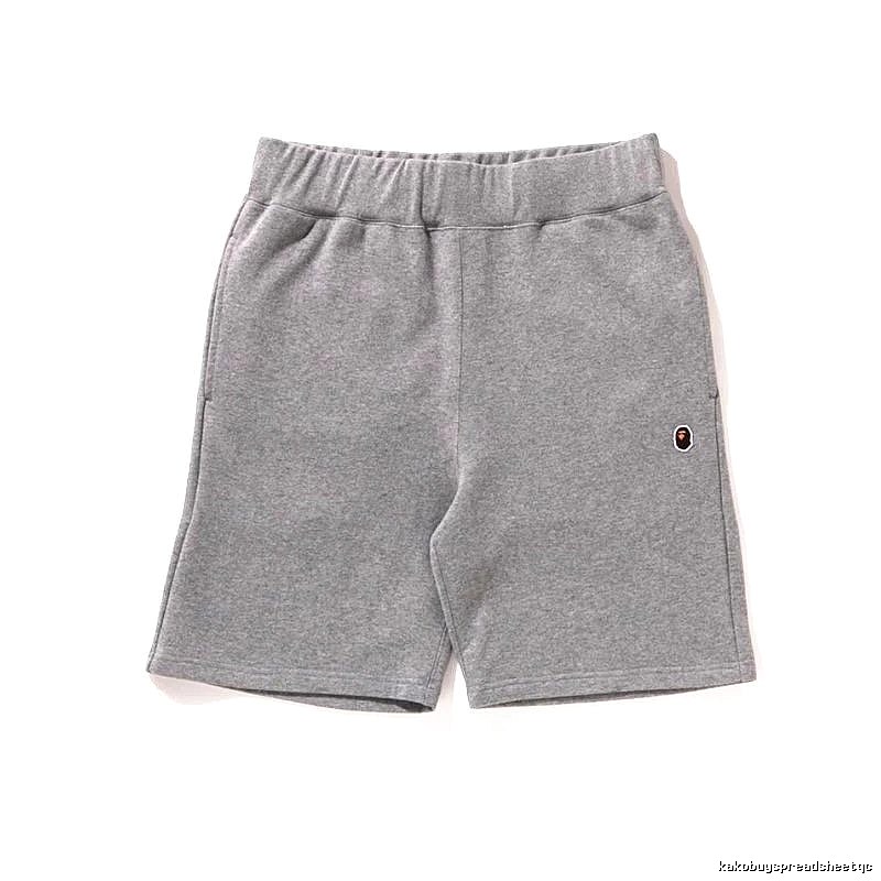 Bape basic casual gray shorts