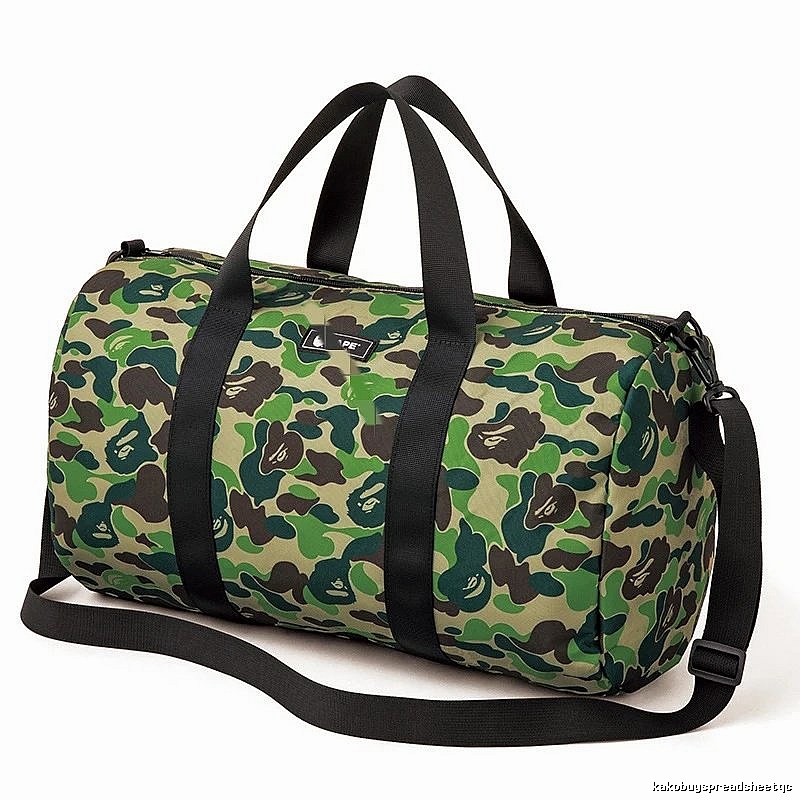 Bape camouflage style travel bag