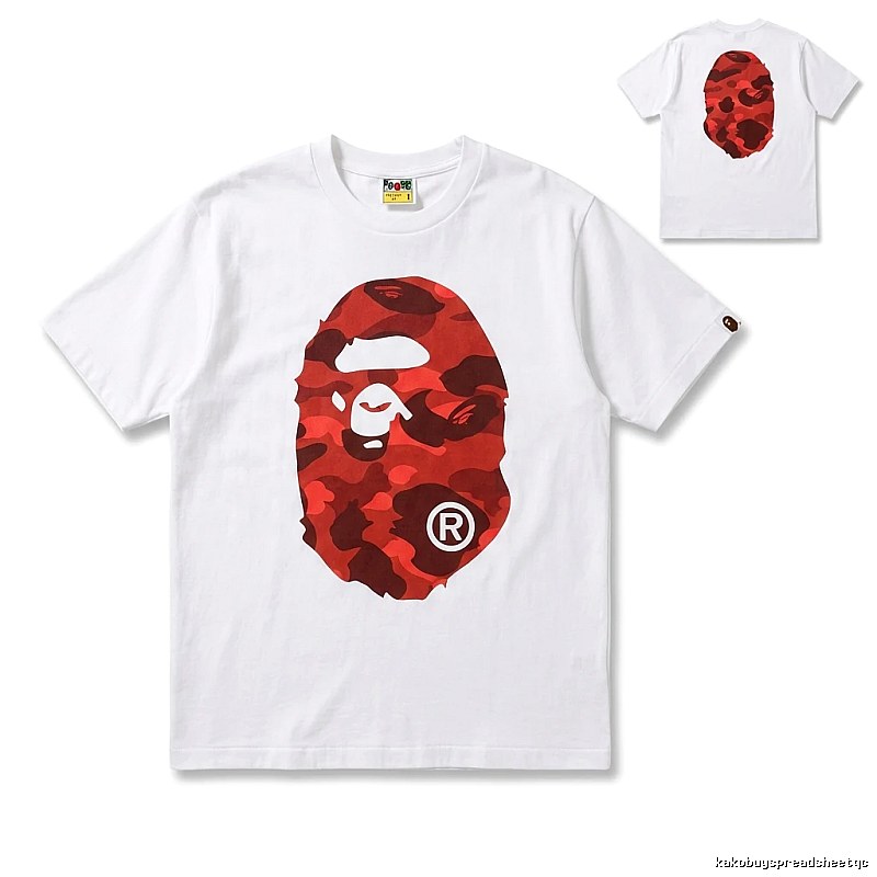 Bape camouflage style white T-shirt