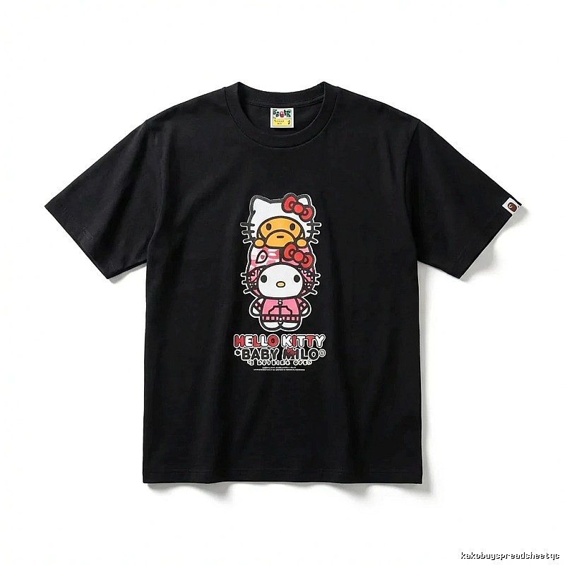 Bape Co-branded Hello Kitty Black T-shirt